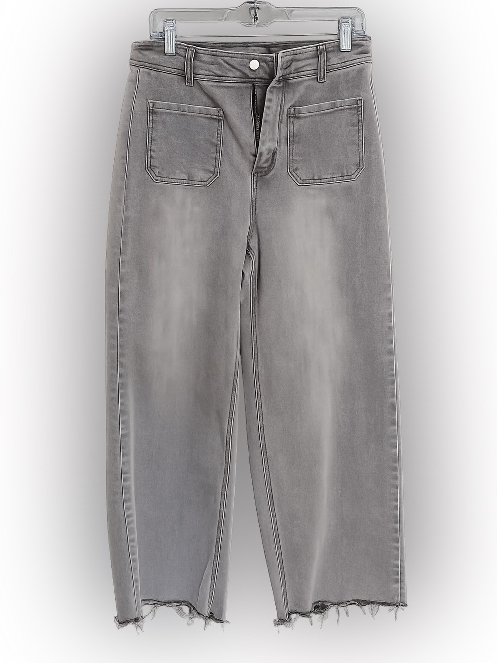 Oat New York Straight-Leg Gray Washed Jeans